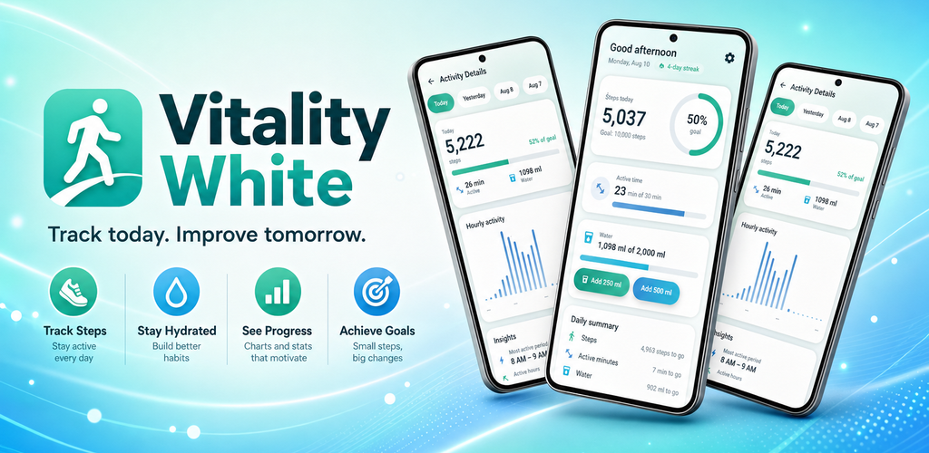 Vitality White launch visual